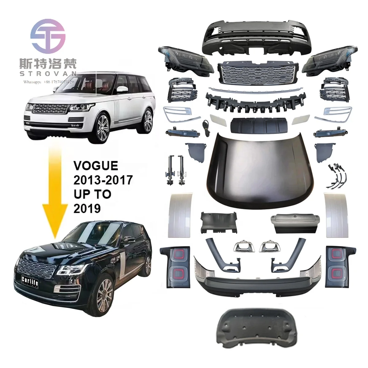 Hot Selling Facelift Body Kit for Range Rover Vogue L405 2013-2017 Upgrade to New 2022 Sva Style Conversion Bodykit
Hot Selling Facelift Body Kit for Range Rover Vogue L405 2013-2017 Upgrade to New 2022 Sva Style Conversion Bodykit