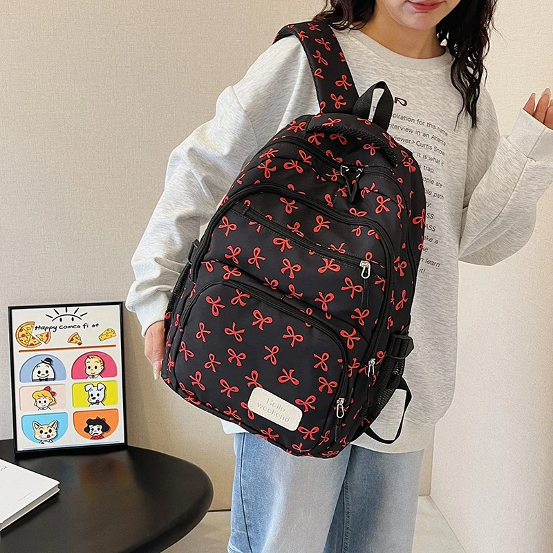 3Pcs/Set Bow Print Backpack with Crossbody Bag & Small Bag Kawaii Backpack Cute Laptop Backpack for Elementary Middle Kids
3Pcs/Set Bow Print Backpack with Crossbody Bag & Small Bag Kawaii Backpack Cute Laptop Backpack for Elementary Middle Kids