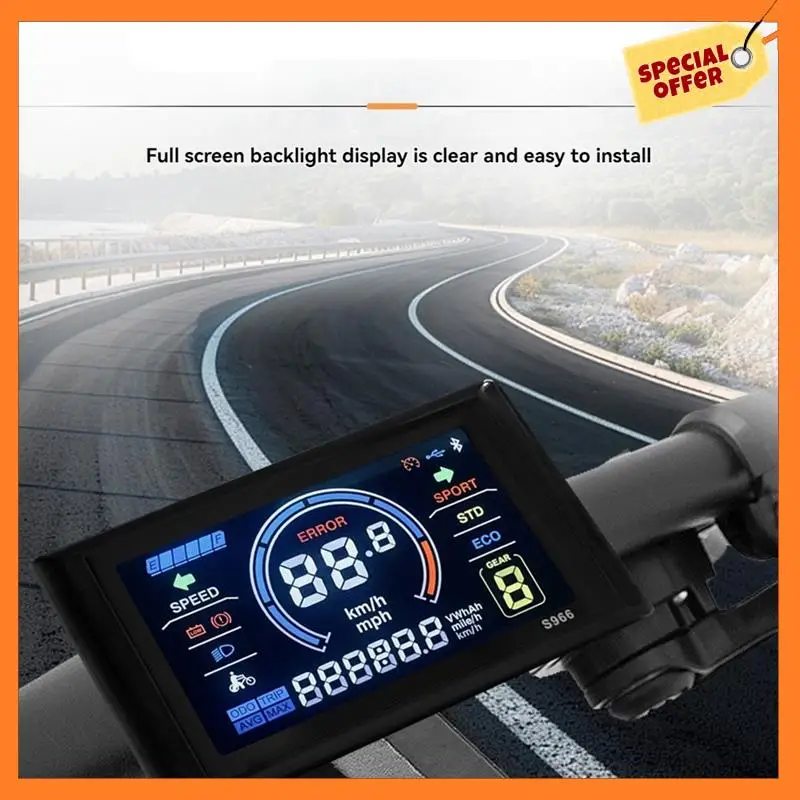 S966 Electric Bike LCD Display Dashboard SM5+2PIN +20A 36V/48V Sine Wave Controller For Mountain Bike Modification Kit
S966 Electric Bike LCD Display Dashboard SM5+2PIN +20A 36V/48V Sine Wave Controller For Mountain Bike Modification Kit