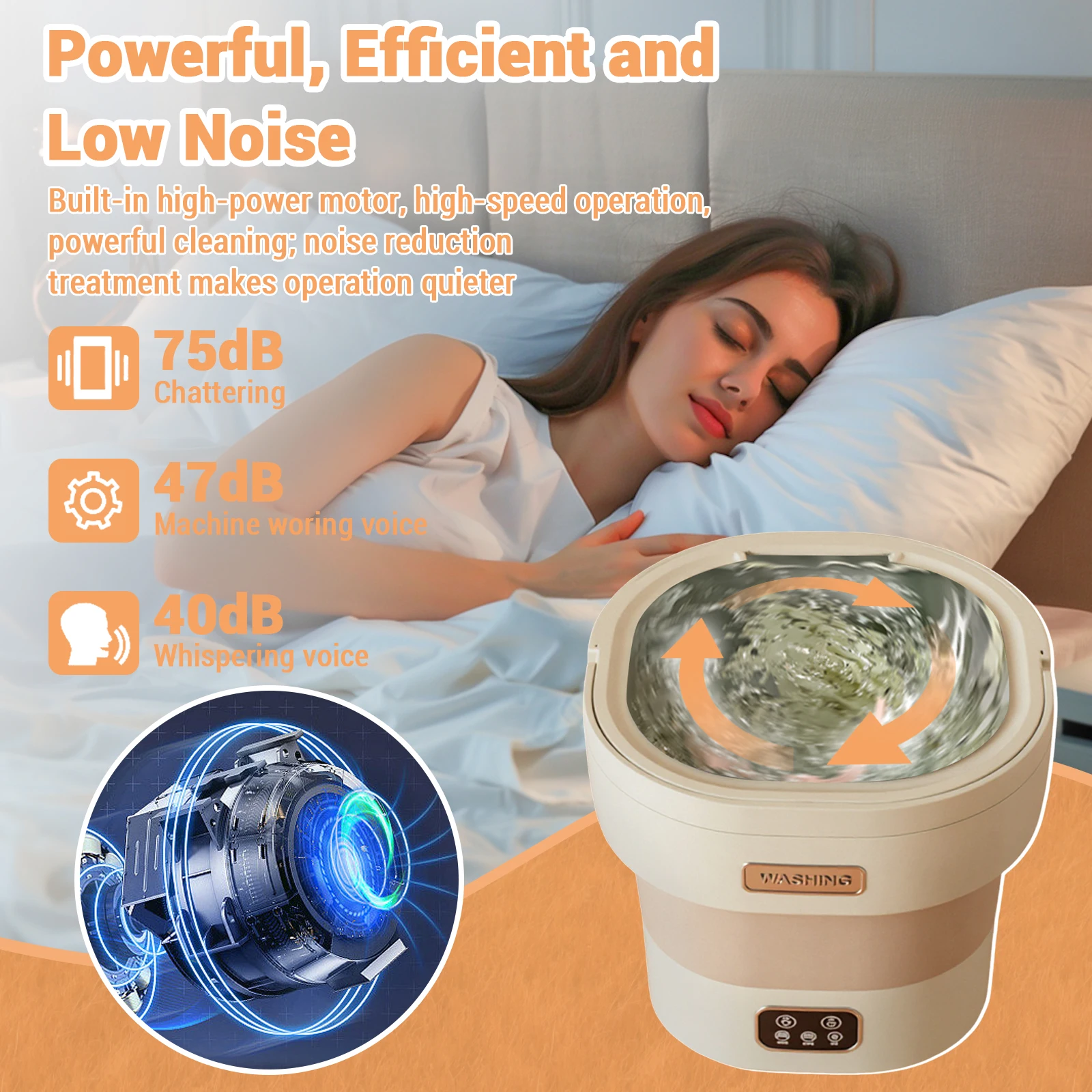 Портативная стиральная машина 12 л, маленькая складная с функцией отжима, мини-стирка для носков, нижнего белья, для дома и магазина, легкая и эффективная
Портативная стиральная машина 12 л, маленькая складная с функцией отжима, мини-стирка для носков, нижнего белья, для дома и магазина, легкая и эффективная