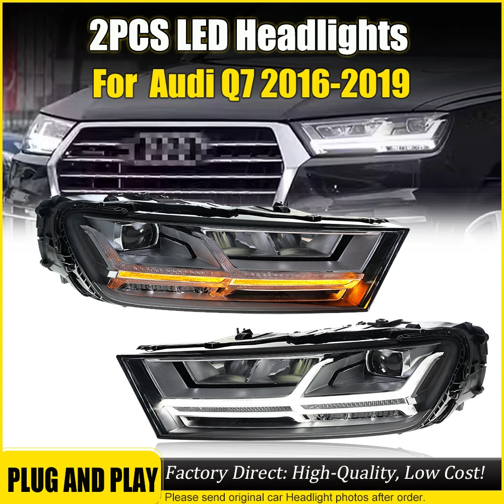 1 Pair LED Headlight Assembly for Audi Q7 2016-2019 Headlights Plug and Play with LED DRL Dynamic Turning Front Headlamps
1 Pair LED Headlight Assembly for Audi Q7 2016-2019 Headlights Plug and Play with LED DRL Dynamic Turning Front Headlamps