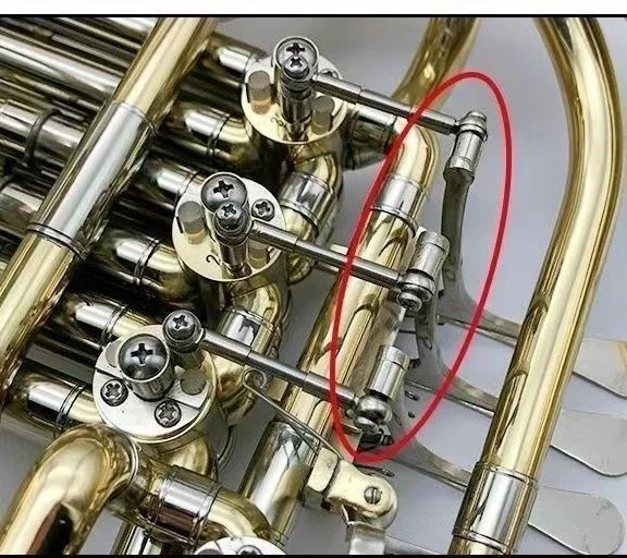 trombone Euphonium French horn tenor horn universal shaft universal joint ball brass instrument mandrel fixing screw accessories
trombone Euphonium French horn tenor horn universal shaft universal joint ball brass instrument mandrel fixing screw accessories