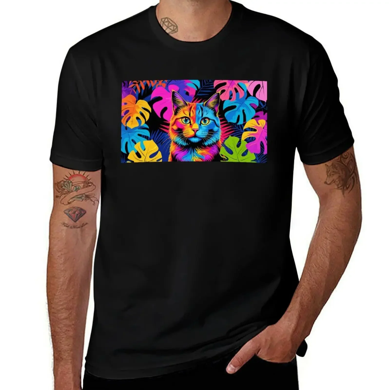 Psychedelic Cat in Jungle Vibes – Pop Art Style T-Shirt vintage graphic tee man clothes sweat shirts graphic tee men
Psychedelic Cat in Jungle Vibes – Pop Art Style T-Shirt vintage graphic tee man clothes sweat shirts graphic tee men