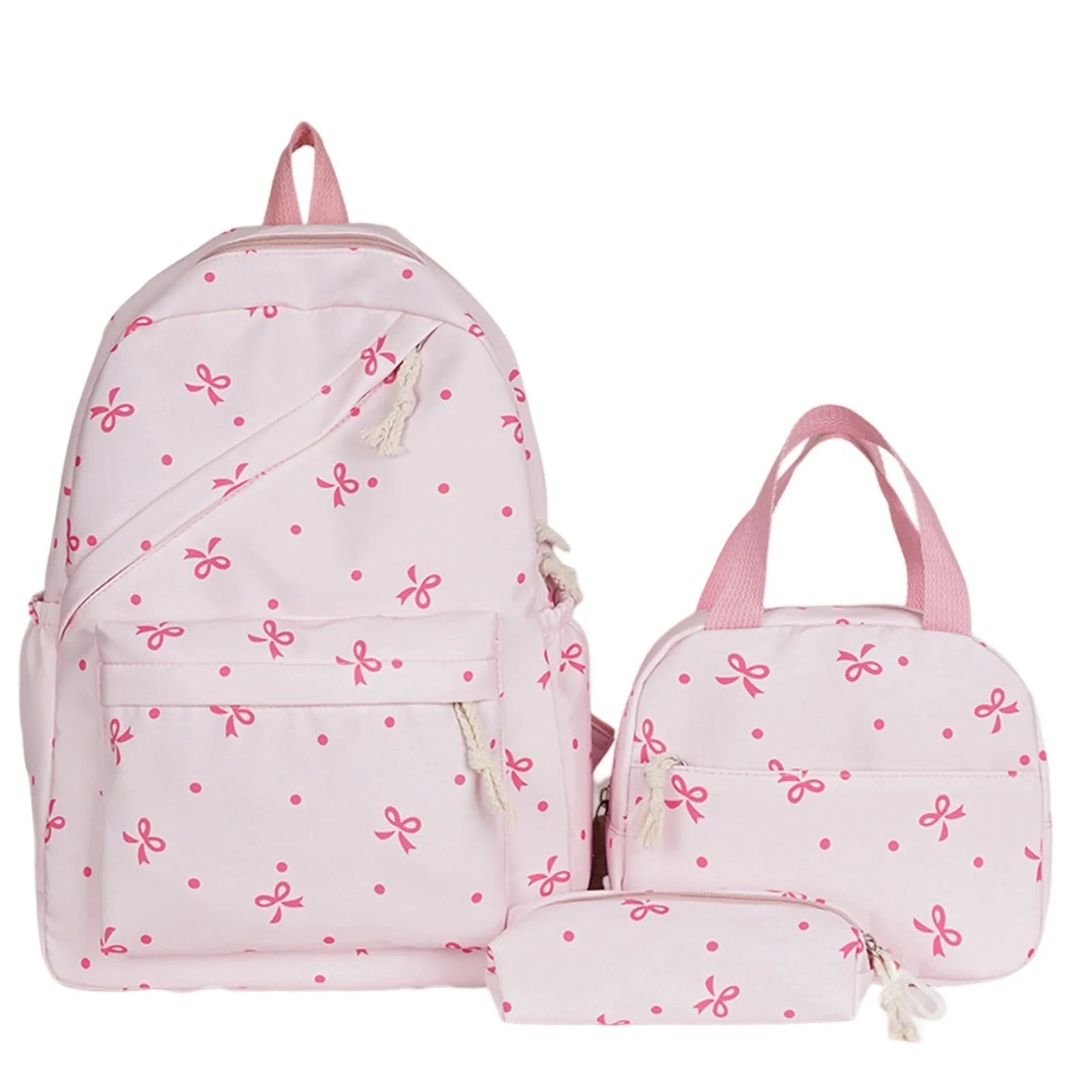 Portable Solid Color Bow knot Computer Backpack Large Capacity School Backpack Supplies Practical Daily Style Backpack Supplies
Portable Solid Color Bow knot Computer Backpack Large Capacity School Backpack Supplies Practical Daily Style Backpack Supplies