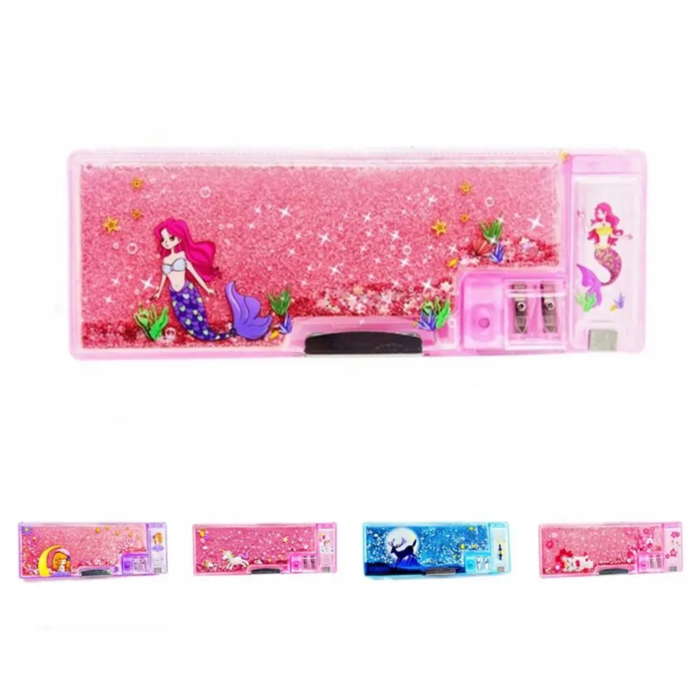 Multi-function Large-capacity Quicksand Pencil Case Mermaid Pink Pen Box Cartoon Pencil Box School Supplies
Multi-function Large-capacity Quicksand Pencil Case Mermaid Pink Pen Box Cartoon Pencil Box School Supplies