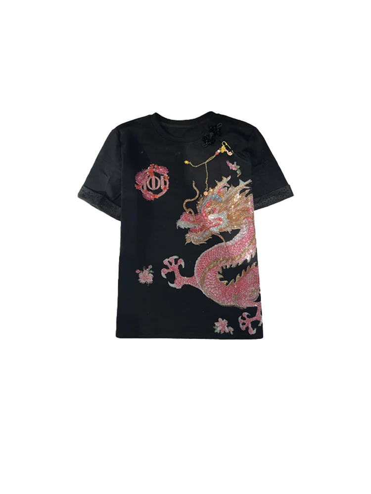 Forever 2 Chinese Sle National Trend Retro Heavy Drill Dragon Year Limited Bla ort Sve Top Women's Busin Casual ...
Forever 2 Chinese Sle National Trend Retro Heavy Drill Dragon Year Limited Bla ort Sve Top Women's Busin Casual ...