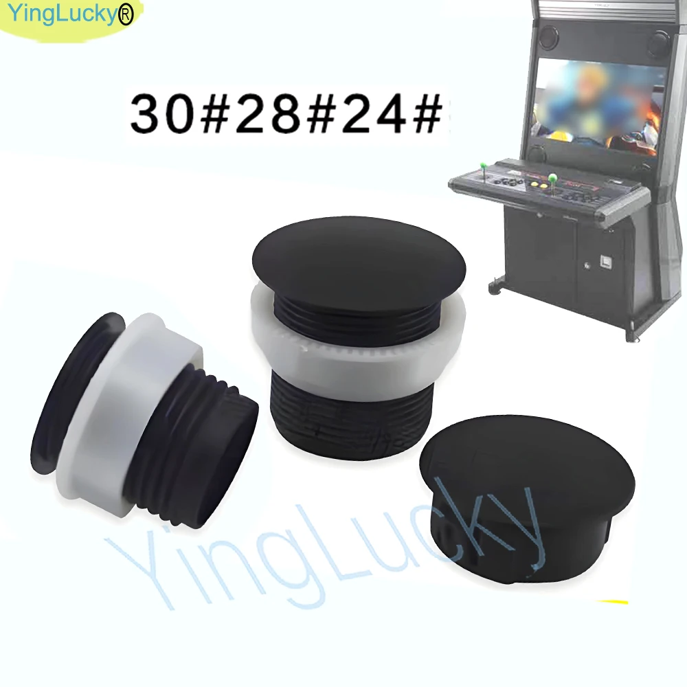 Крышка аркадных кнопок, 10 шт., 28 мм/24 мм, 30 мм, винтовой тип, черный нейлон, аркадная кнопка, заглушка, крышка отверстия, заглушка 
Крышка аркадных кнопок, 10 шт., 28 мм/24 мм, 30 мм, винтовой тип, черный нейлон, аркадная кнопка, заглушка, крышка отверстия, заглушка