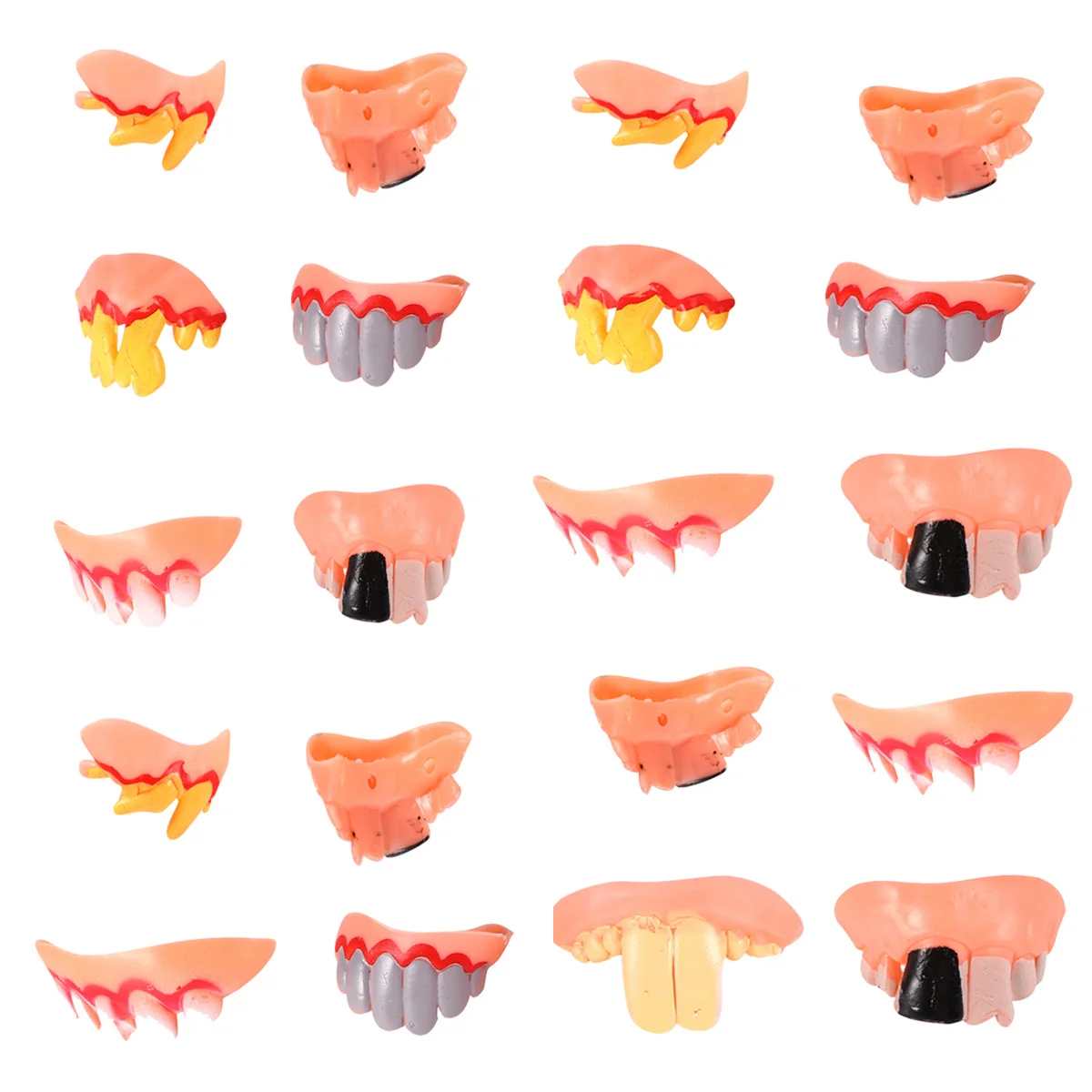 12 pcs Fake Teeth Halloween Decorations Funny Artificial Teeth For Kids Zombie Party Supplies Durable Alveolar Design Novelty
12 pcs Fake Teeth Halloween Decorations Funny Artificial Teeth For Kids Zombie Party Supplies Durable Alveolar Design Novelty