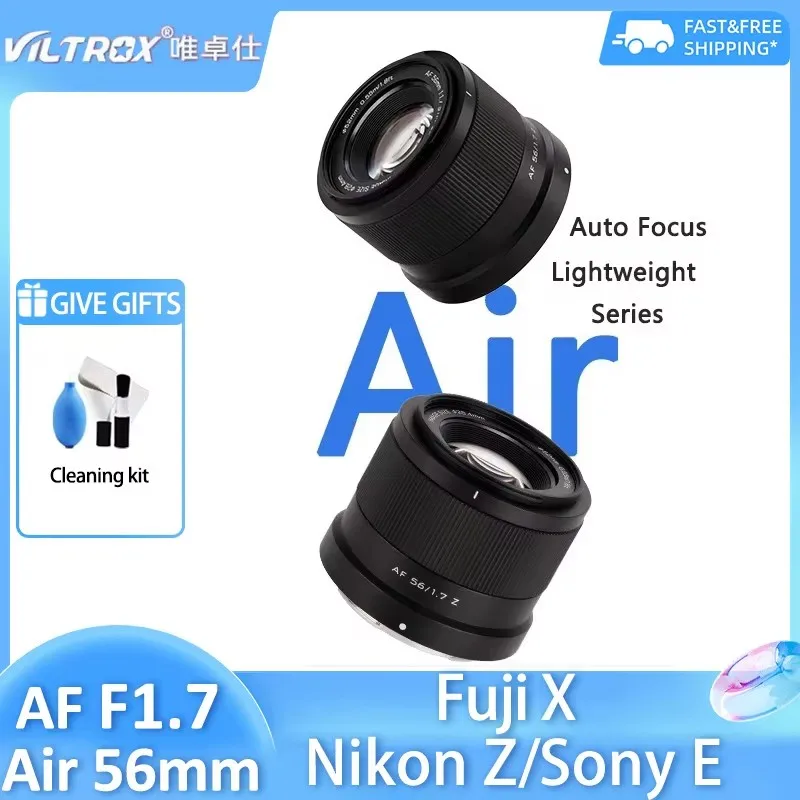 VILTROX AF 56mm F1.7 Air Ultralight Large Aperture Auto Focus Lens for Fuji X Nikon Z Sony E A6400 ZVE10 XT5 XT30 Z8 Z6 Z7 A7R
VILTROX AF 56mm F1.7 Air Ultralight Large Aperture Auto Focus Lens for Fuji X Nikon Z Sony E A6400 ZVE10 XT5 XT30 Z8 Z6 Z7 A7R
