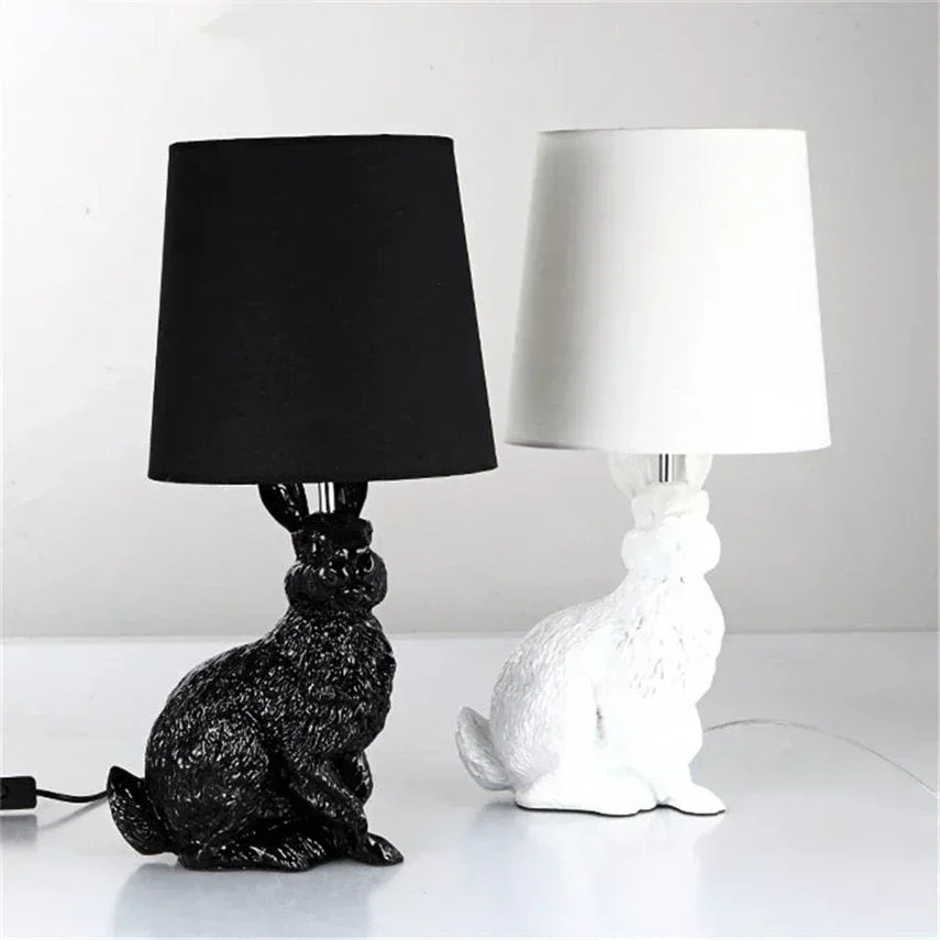 Hot SalesHot Selling ItemResin Rabbit Shape Modern Creative Led Table Lights Black White Cloth Lampshade Table Lamps Living Room
Hot SalesHot Selling ItemResin Rabbit Shape Modern Creative Led Table Lights Black White Cloth Lampshade Table Lamps Living Room