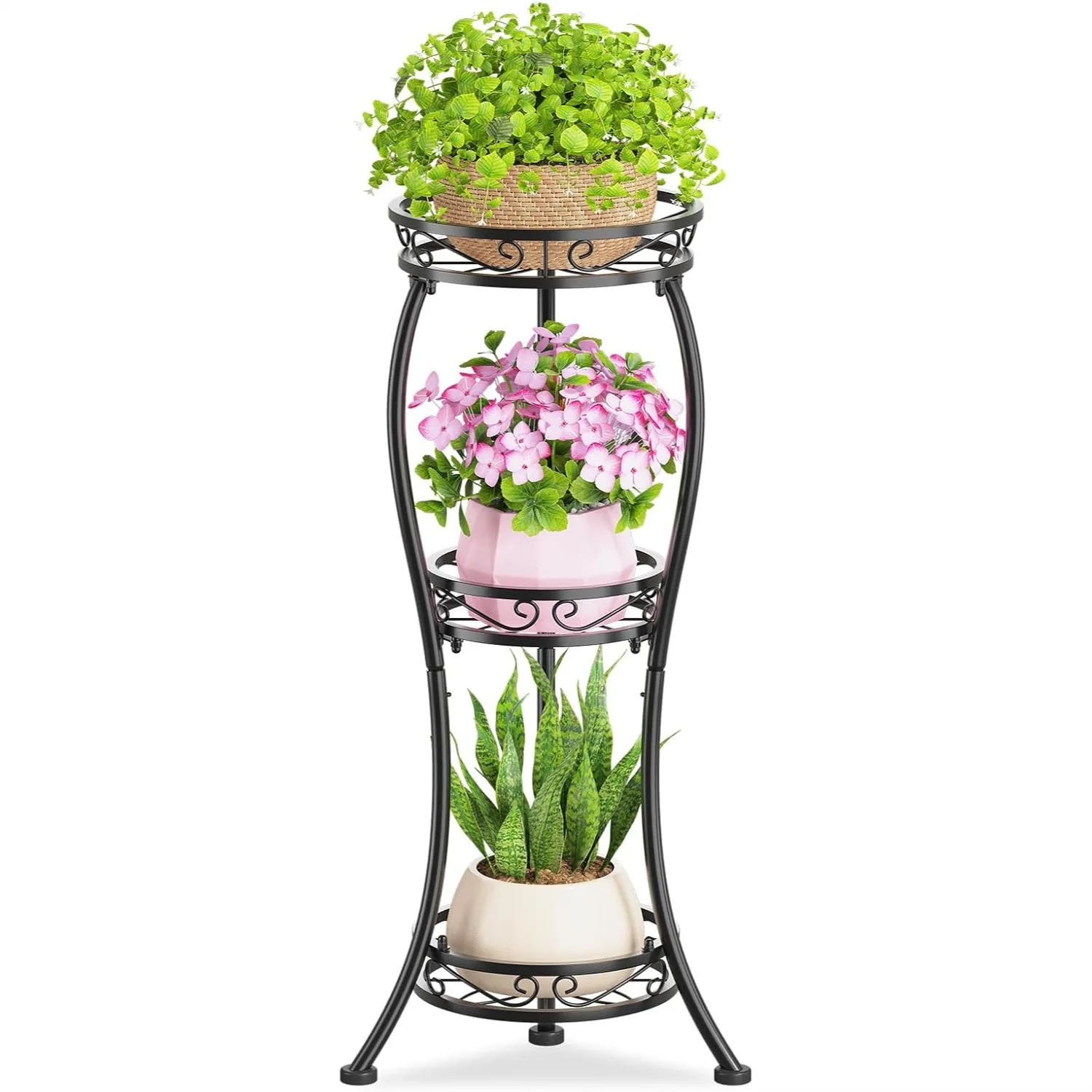 3 Tier Tall Metal Plant Stand, 33 Inch Rustproof Iron Flower Pot Holder for Indoor Outdoor Patio Garden Balcony Living Room
3 Tier Tall Metal Plant Stand, 33 Inch Rustproof Iron Flower Pot Holder for Indoor Outdoor Patio Garden Balcony Living Room