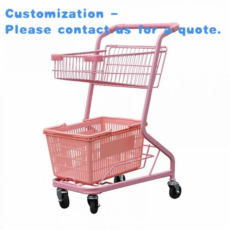 На заказ.Kainice Hot Sales Party Push Cart Супермаркет Металлическая корзина Тележка 2-уровневая бутиковая двухслойная тележка розового цвета для покупок
На заказ.Kainice Hot Sales Party Push Cart Супермаркет Металлическая корзина Тележка 2-уровневая бутиковая двухслойная тележка розового цвета для покупок