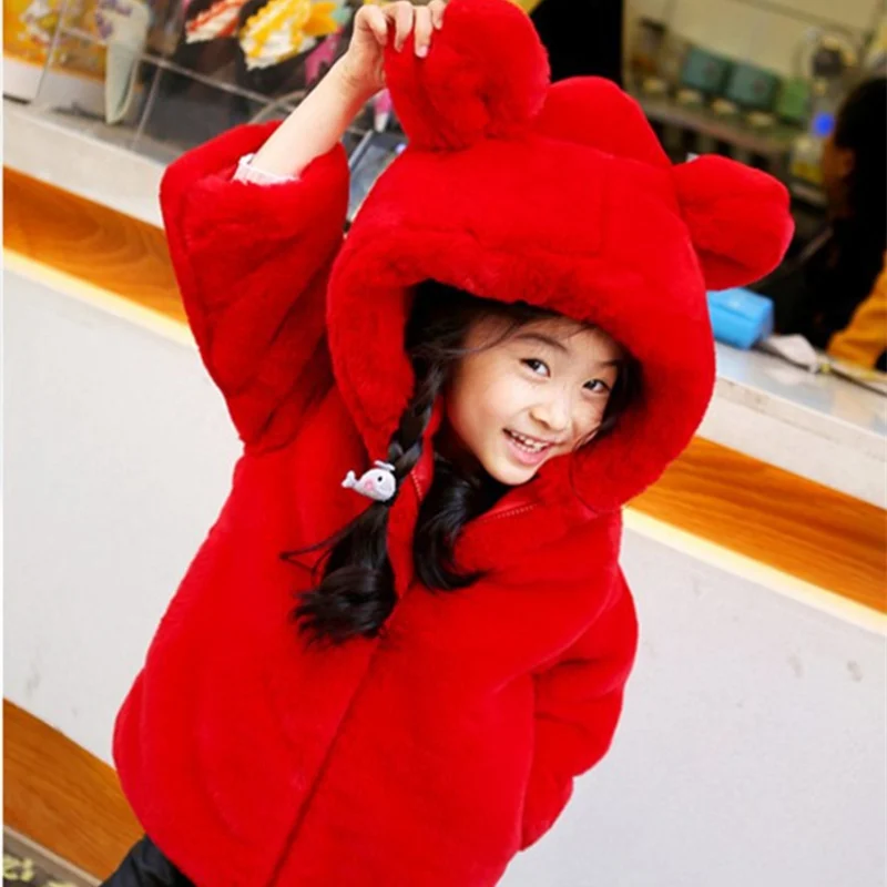 Girls Fur Coat Jacket Cotton Outwear Overcoat 2022 Hooded Warm Thicken Plus Velvet Winter Autumn Teenager Fuzzy Children's Cloth
Girls Fur Coat Jacket Cotton Outwear Overcoat 2022 Hooded Warm Thicken Plus Velvet Winter Autumn Teenager Fuzzy Children's Cloth