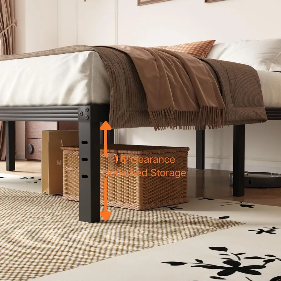 18 Inch Full Size Bed Frame No Box Spring Needed, Heavy Duty Metal Platform Bed Frame Full for Heavy People, Easy Assembly, Nois
18 Inch Full Size Bed Frame No Box Spring Needed, Heavy Duty Metal Platform Bed Frame Full for Heavy People, Easy Assembly, Nois