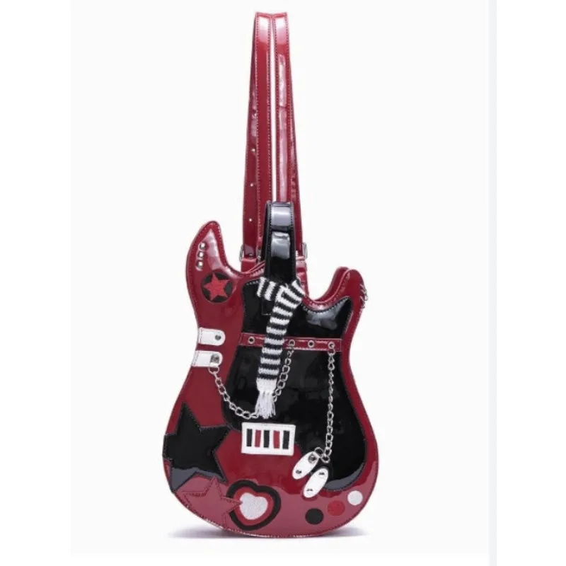 Red Guitar Bag Creative Contrasting Colors Cute Scarf Double Shoulder Crossbody Backpack Sweet Love Bag High Appearance Level
Red Guitar Bag Creative Contrasting Colors Cute Scarf Double Shoulder Crossbody Backpack Sweet Love Bag High Appearance Level