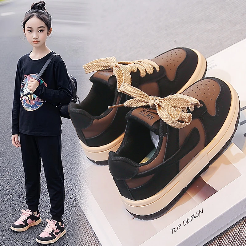 New Board Shoes Children Spring Autumn Boy Comfortable Breathable Running Shoes Girl Casual Soft Sole Colorblocking Kid Sneakers
New Board Shoes Children Spring Autumn Boy Comfortable Breathable Running Shoes Girl Casual Soft Sole Colorblocking Kid Sneakers