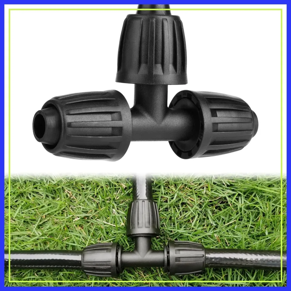 1/2" Drip Irrigation Tee Fittings, 10-Pack, Barbed Lock Nut Connectors for Garden System
1/2" Drip Irrigation Tee Fittings, 10-Pack, Barbed Lock Nut Connectors for Garden System