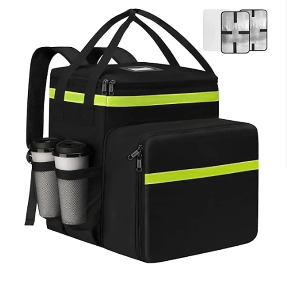 FTGT NEW Food Delivery Backpack with 7 Cup Holders, Expandable Delivery Bag for Hot/Cold Food with Reflective Strip
FTGT NEW Food Delivery Backpack with 7 Cup Holders, Expandable Delivery Bag for Hot/Cold Food with Reflective Strip