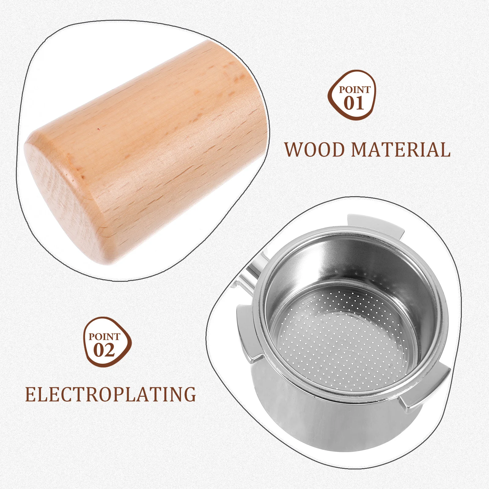 1pc Coffee Portafilter Wood Handle Bottomless Filter Replacement For Espresso Machine Anti Scald Reusable Coffee Machine Parts
1pc Coffee Portafilter Wood Handle Bottomless Filter Replacement For Espresso Machine Anti Scald Reusable Coffee Machine Parts