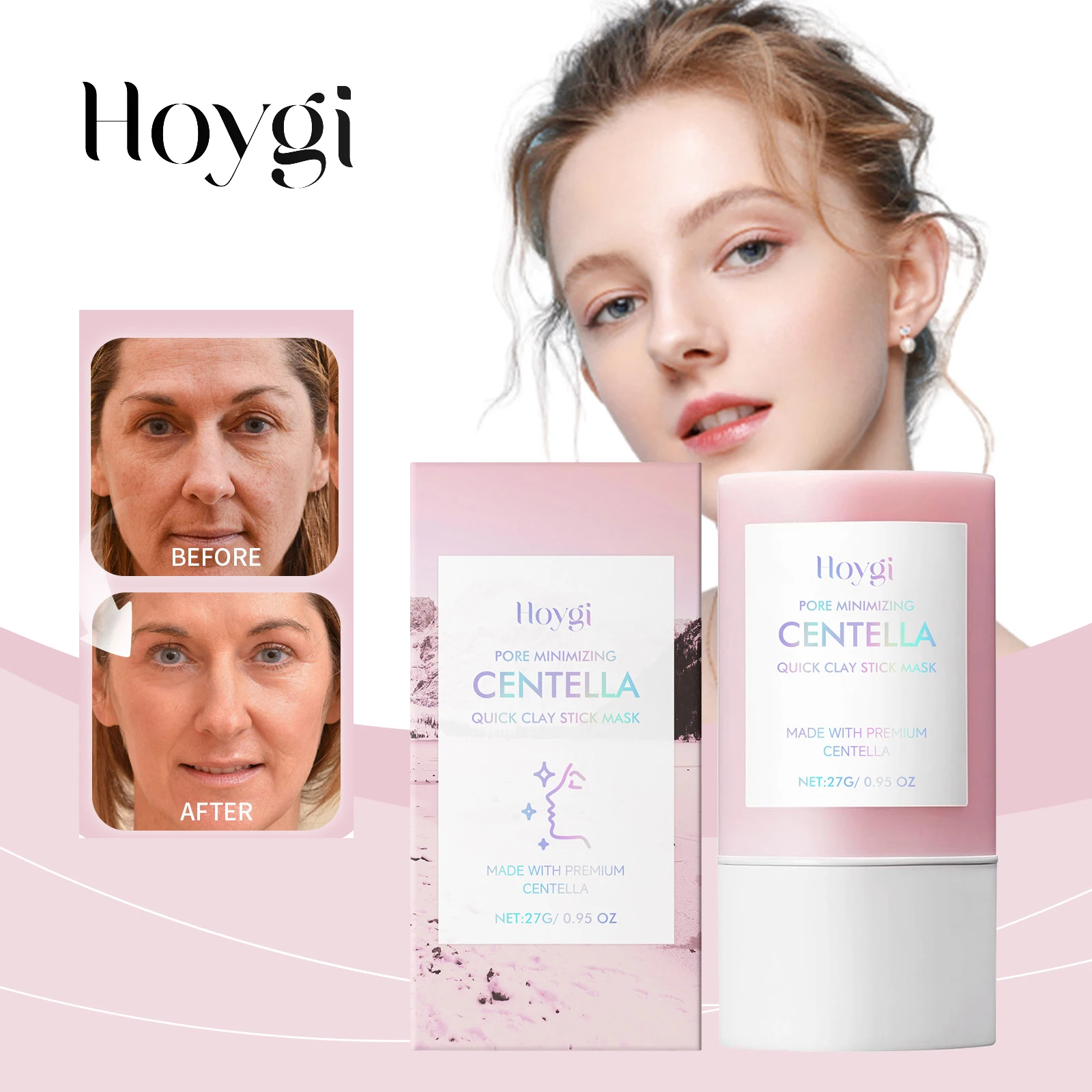Hoygi Centella Asiatica Clay Mask Stick Soothing Calming Detoxifying Hydrating Anti-irritation Easy Application All Skin Types
Hoygi Centella Asiatica Clay Mask Stick Soothing Calming Detoxifying Hydrating Anti-irritation Easy Application All Skin Types
