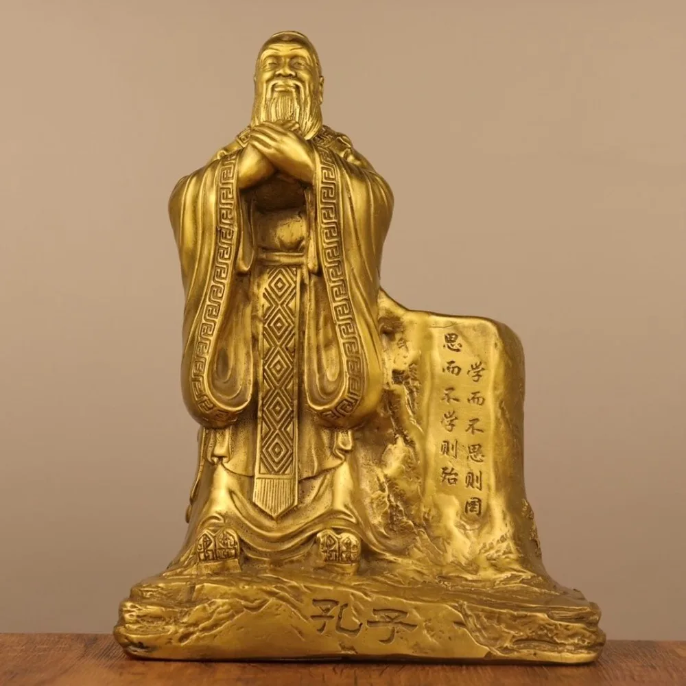 Confucius Bronze Statue Pen Holder Ornament Confucius Statue Office & Study Desk Decor Gift
Confucius Bronze Statue Pen Holder Ornament Confucius Statue Office & Study Desk Decor Gift