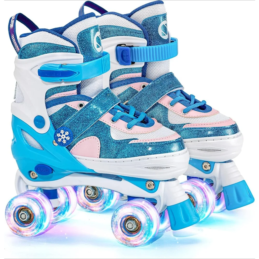 Ice Skating Shoes Rainbow 4 Size Adjustable Light up Roller Skates for Girls Boys for Kids Children's Roller Skates
Ice Skating Shoes Rainbow 4 Size Adjustable Light up Roller Skates for Girls Boys for Kids Children's Roller Skates