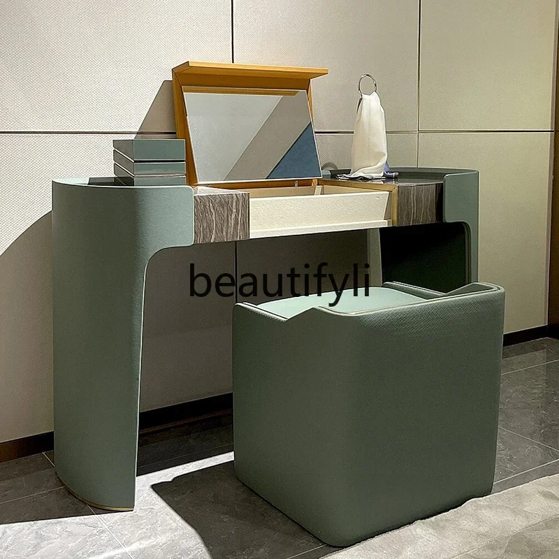 Light luxury dresser solid wood simple bedroom high-end small apartment rock slab makeup table bucket cabinet makeup tableAsmt52
Light luxury dresser solid wood simple bedroom high-end small apartment rock slab makeup table bucket cabinet makeup tableAsmt52
