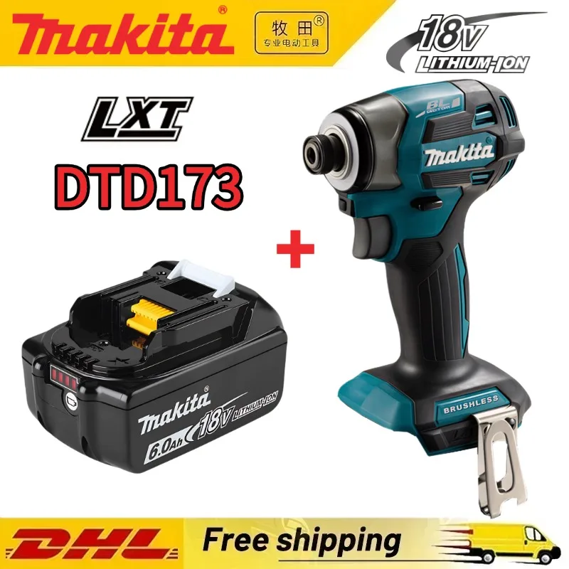 Original Makita DTD173 18V Brushless Impact Driver 180Nm Torque Ultra-Low Vibration & Quiet Operation with Compact LED
Original Makita DTD173 18V Brushless Impact Driver 180Nm Torque Ultra-Low Vibration & Quiet Operation with Compact LED