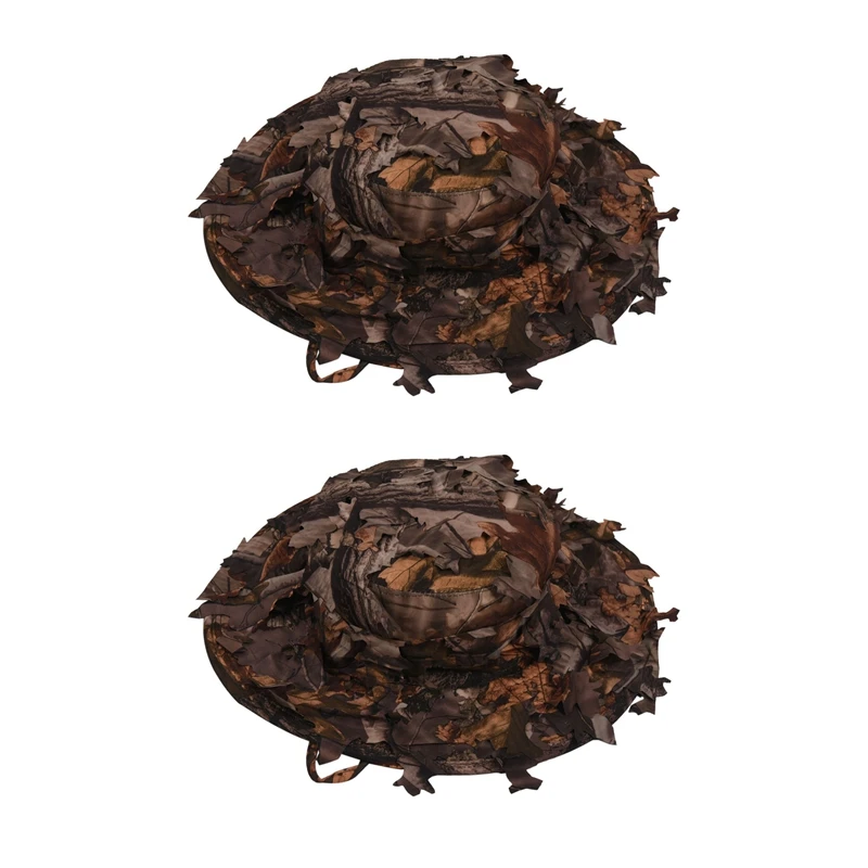2X Camouflage Hunting Hat With Bionic 3D Real Tree Leaf Hunting Cap Fishing Hat For Outdoors
2X Camouflage Hunting Hat With Bionic 3D Real Tree Leaf Hunting Cap Fishing Hat For Outdoors