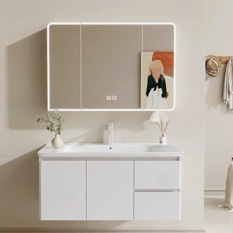 Compact Drawer Bathroom Cabinet Stand Integrated Storage Organizer Bathroom Cabinet Vanity Princess Vestidores Salon Furniture
Compact Drawer Bathroom Cabinet Stand Integrated Storage Organizer Bathroom Cabinet Vanity Princess Vestidores Salon Furniture