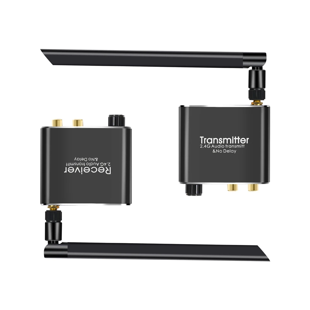 50M 2.4G Wireless Audio Music Transmitter and Receiver with 3.5mm R/L RCA Wireless Audio Adapter for DVD TV Computer CD_N22R
50M 2.4G Wireless Audio Music Transmitter and Receiver with 3.5mm R/L RCA Wireless Audio Adapter for DVD TV Computer CD_N22R