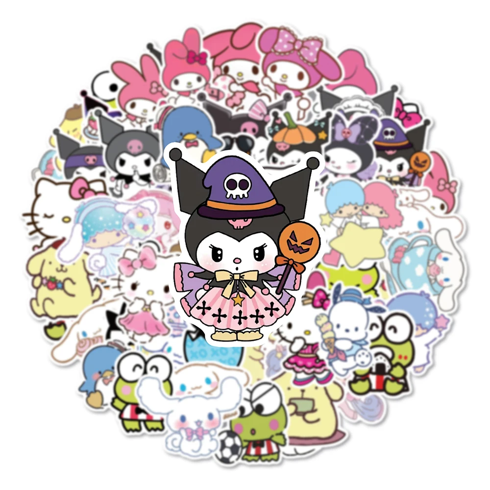 10/30/50pcs Cute Sanrio Stickers HelloKitty Cinnamoroll Kuromi Decoration Decals Waterproof Kawaii Girls Kids Sticker Toys Gift
10/30/50pcs Cute Sanrio Stickers HelloKitty Cinnamoroll Kuromi Decoration Decals Waterproof Kawaii Girls Kids Sticker Toys Gift