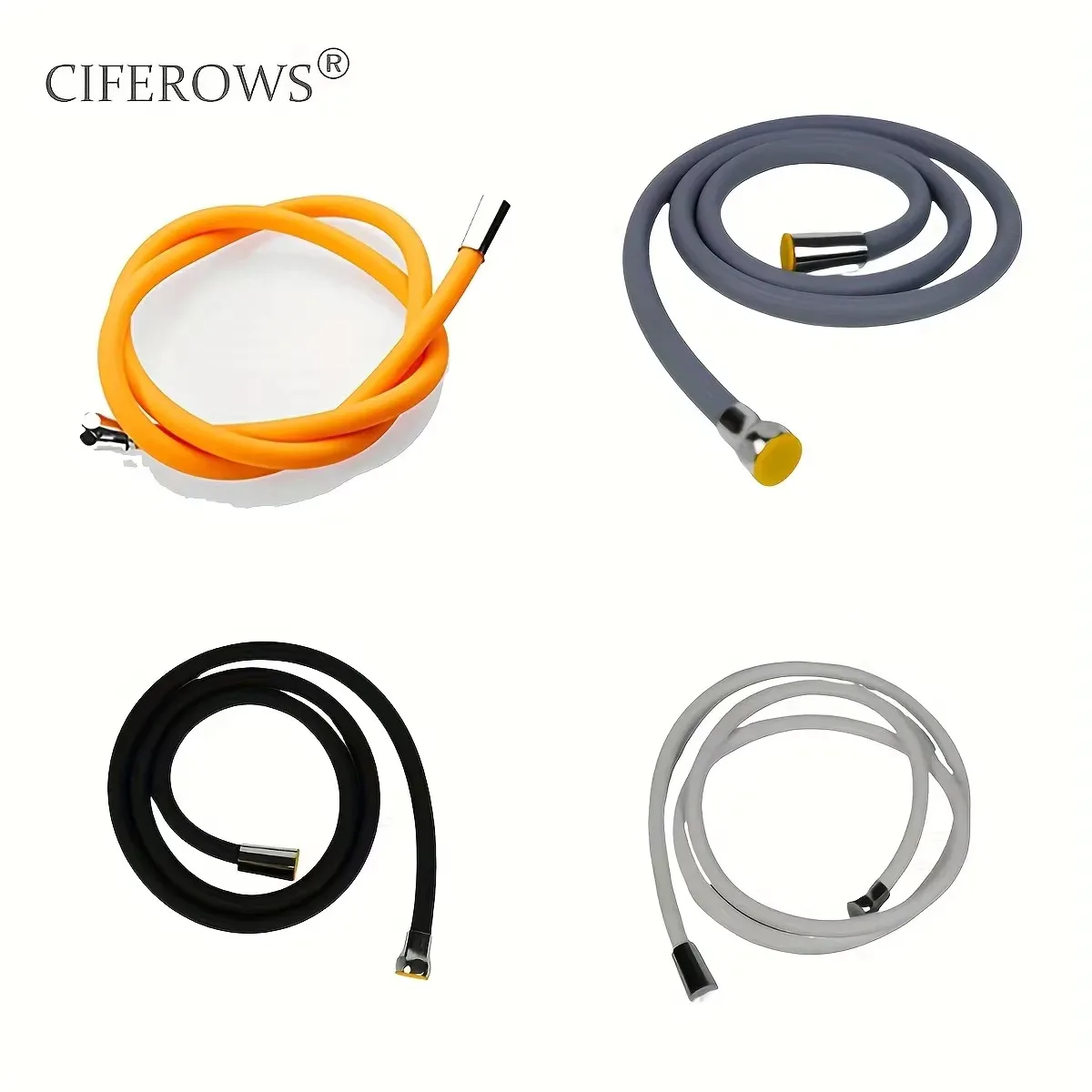 Ciferows 1Pc White Soft Silicone Shower Hose, White 1.5m (59 Inch) Faucet Extension Tube, 360 Degree Swivel Extension
Ciferows 1Pc White Soft Silicone Shower Hose, White 1.5m (59 Inch) Faucet Extension Tube, 360 Degree Swivel Extension