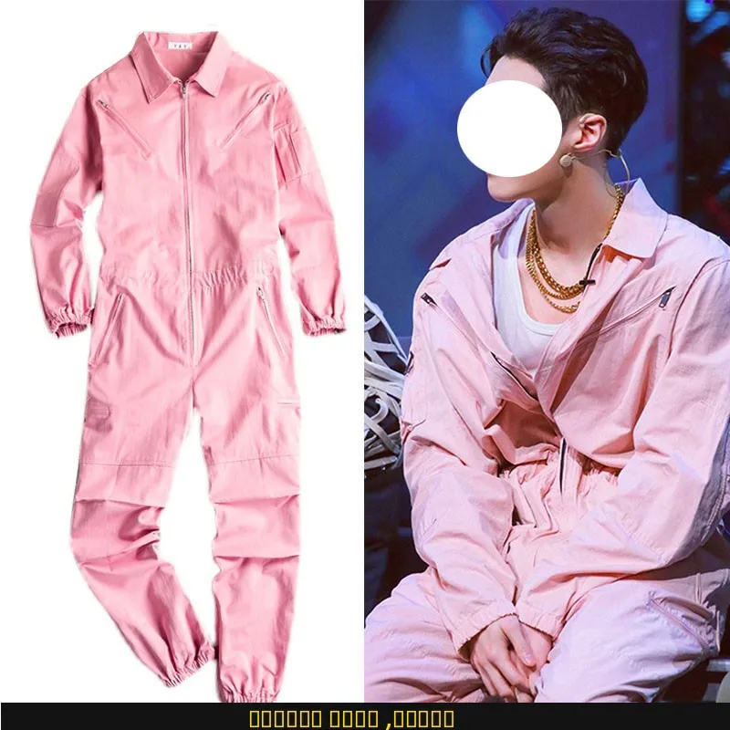 Zhang xing Pink Workwear Jumpsuit Men's Trendy Japanese Hip Hop One-Piece Suit Set Loose Fit Long Pants Straight Leg Casual
Zhang xing Pink Workwear Jumpsuit Men's Trendy Japanese Hip Hop One-Piece Suit Set Loose Fit Long Pants Straight Leg Casual