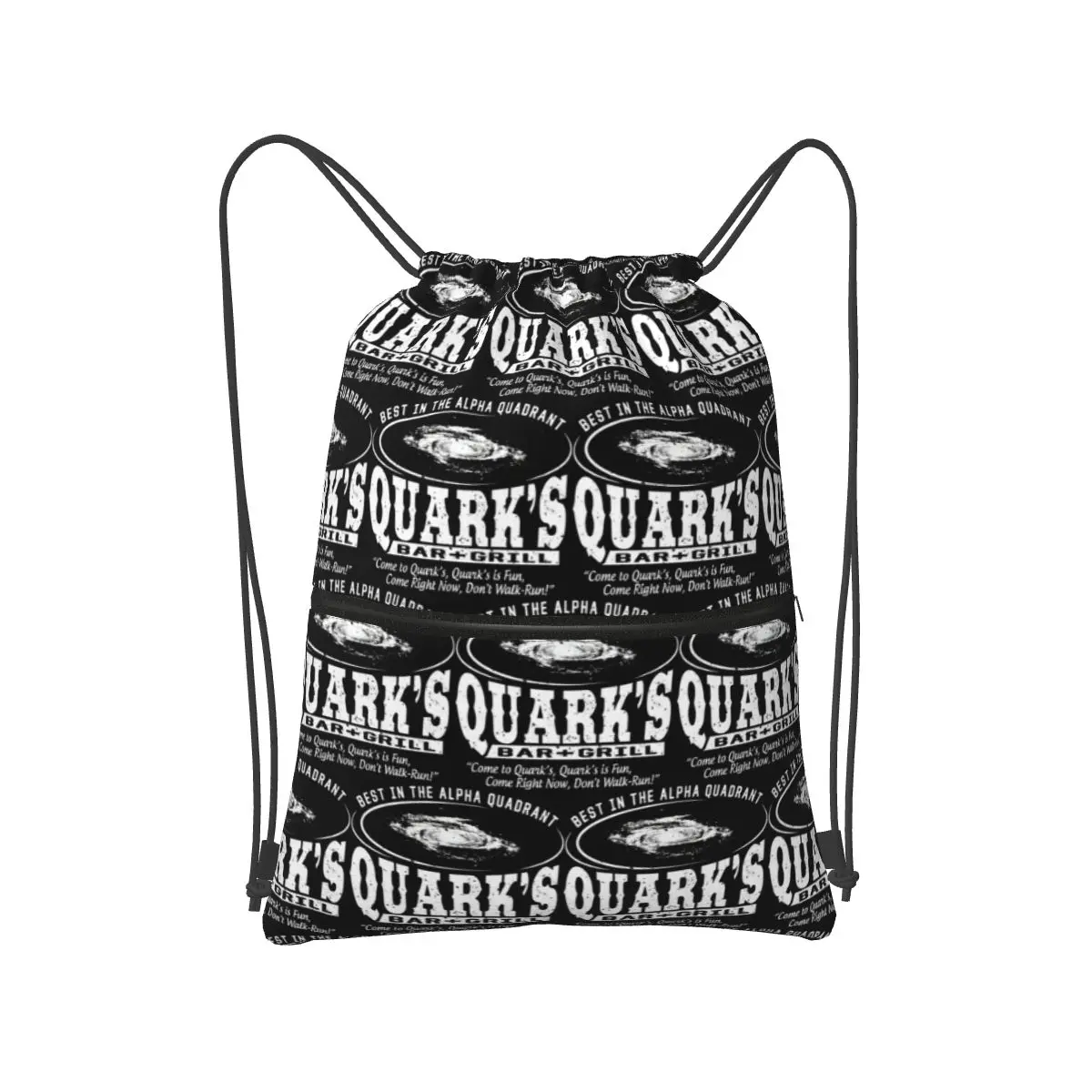 Deep Space 9 Quarks Bar Backpacks Casual Drawstring Bags Storage Bag Book Bags for Travel Students
Deep Space 9 Quarks Bar Backpacks Casual Drawstring Bags Storage Bag Book Bags for Travel Students