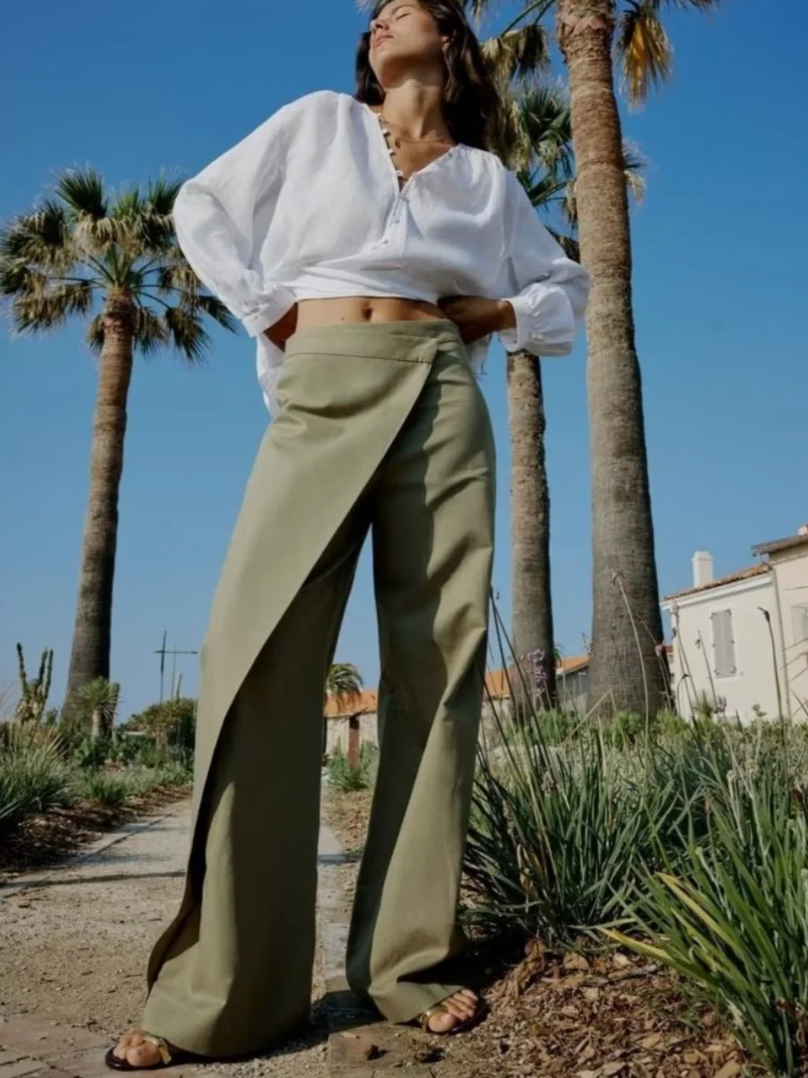 High Waist Colored Irregular Pants Straight Leg Street Sle Asymmetric Pure Color Casual Trousers for Women Summer 2023
High Waist Colored Irregular Pants Straight Leg Street Sle Asymmetric Pure Color Casual Trousers for Women Summer 2023