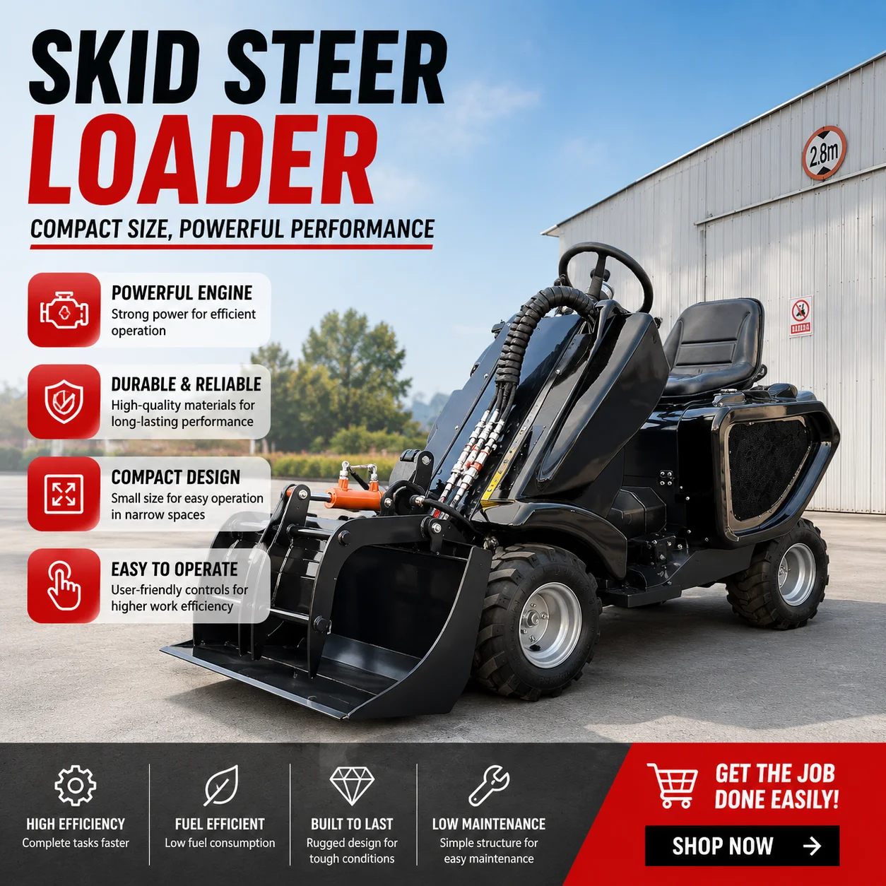 Custom CE Euro 5 3 Wheel Skid Steer Loader Hydraulic Equipment for Orchard Farm and Landscaping Work
Custom CE Euro 5 3 Wheel Skid Steer Loader Hydraulic Equipment for Orchard Farm and Landscaping Work