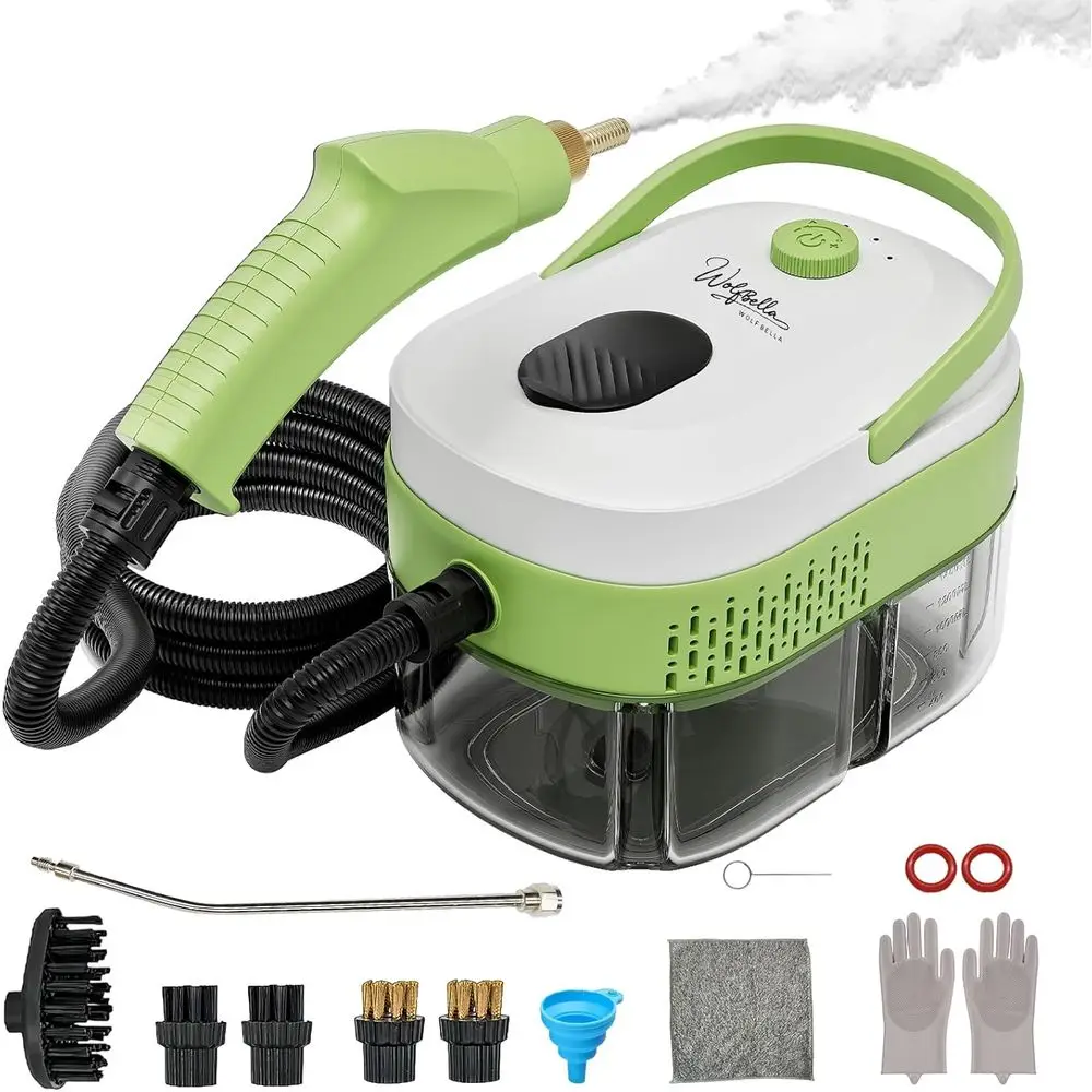 15s Heat-Up, 1.4L Tank, Steamer with 10 Accessories, 2500W High Temperature Handheld Steam Cleaner
15s Heat-Up, 1.4L Tank, Steamer with 10 Accessories, 2500W High Temperature Handheld Steam Cleaner