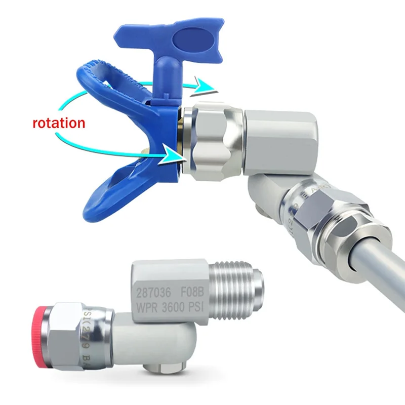 Universal Swivel Joint With Sprayer Base Guard & 517 Tip For Airless Sprayer Of Airless Spraying Machine Sprayer-A79G
Universal Swivel Joint With Sprayer Base Guard & 517 Tip For Airless Sprayer Of Airless Spraying Machine Sprayer-A79G