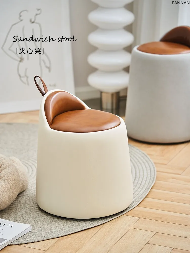 Nordic home shoe changing round stool light luxury makeup stool dresser leather pier living room sofa low stool
Nordic home shoe changing round stool light luxury makeup stool dresser leather pier living room sofa low stool