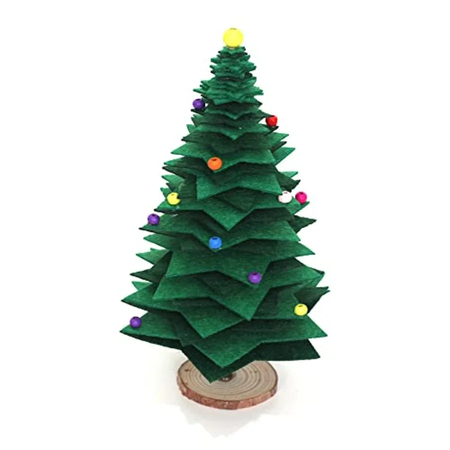 Felt Christmas Tree DIY Craft Kit, Handmade Mini Christmas Tree Decoration Set Festive DIY Craft Supplies with Felt Sheets and
Felt Christmas Tree DIY Craft Kit, Handmade Mini Christmas Tree Decoration Set Festive DIY Craft Supplies with Felt Sheets and
