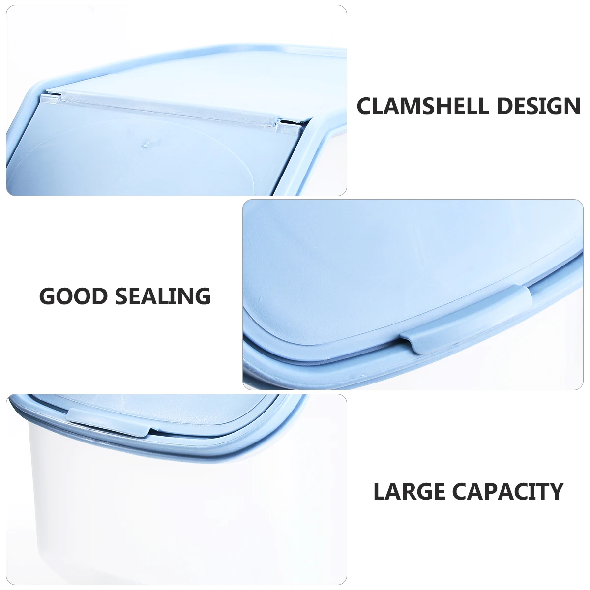 Rice Storage Box Large Capacity Plastic Bucket Sealed Household Container Snack Organizer Bin Compact Easy Use 
Rice Storage Box Large Capacity Plastic Bucket Sealed Household Container Snack Organizer Bin Compact Easy Use