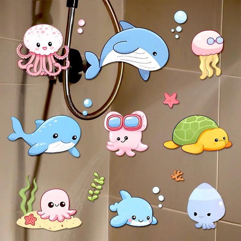 Bathroom Stickers Waterproof Bathroom Mother and Baby Store Kindergarten Hall Dolphin Fish Removable Wallpaper Decorating
Bathroom Stickers Waterproof Bathroom Mother and Baby Store Kindergarten Hall Dolphin Fish Removable Wallpaper Decorating
