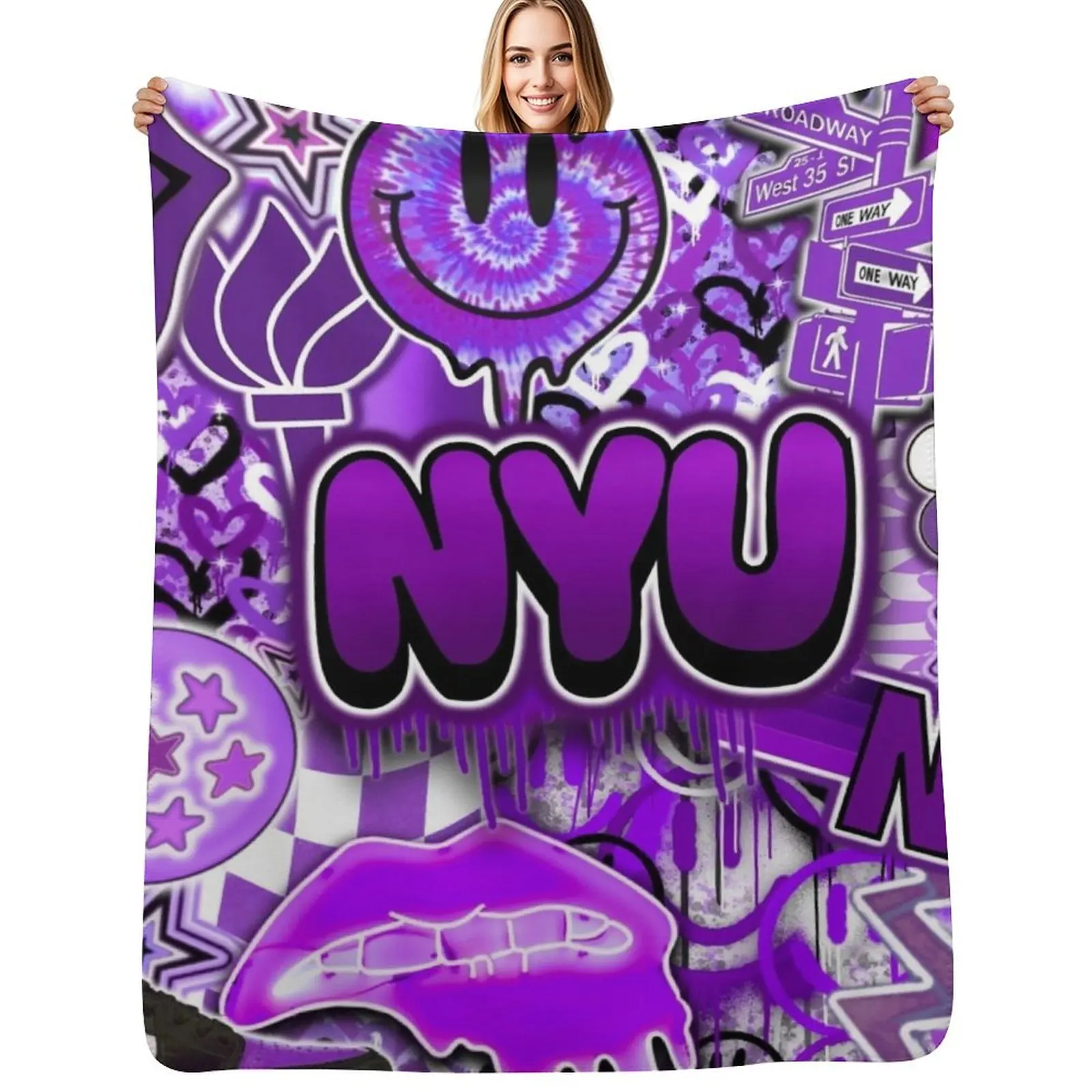 N Y U 2 . 0 Throw Blanket Modern Design Soft Blanket for Home Decor
N Y U 2 . 0 Throw Blanket Modern Design Soft Blanket for Home Decor