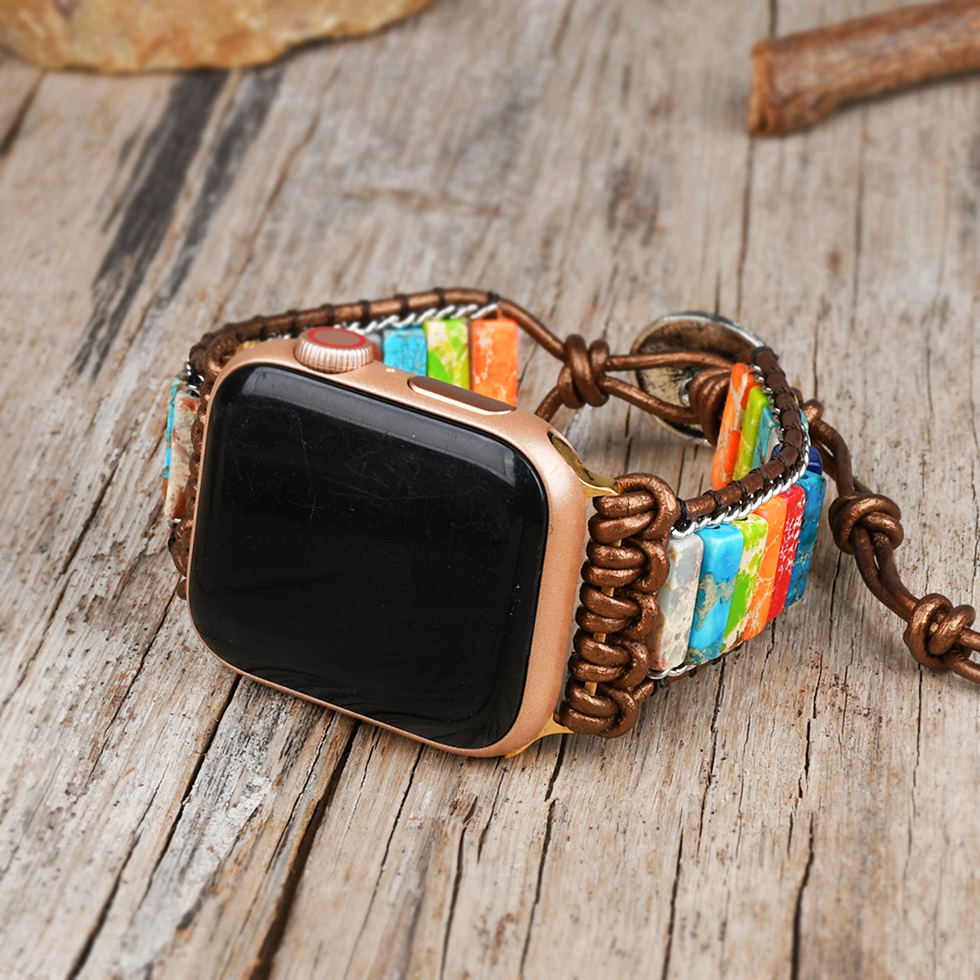 Bohemia Imperial Jasper Apple Watch Strap Band 38-45mm Handmade Bracelet Strap for Apple Watch Accessories
Bohemia Imperial Jasper Apple Watch Strap Band 38-45mm Handmade Bracelet Strap for Apple Watch Accessories