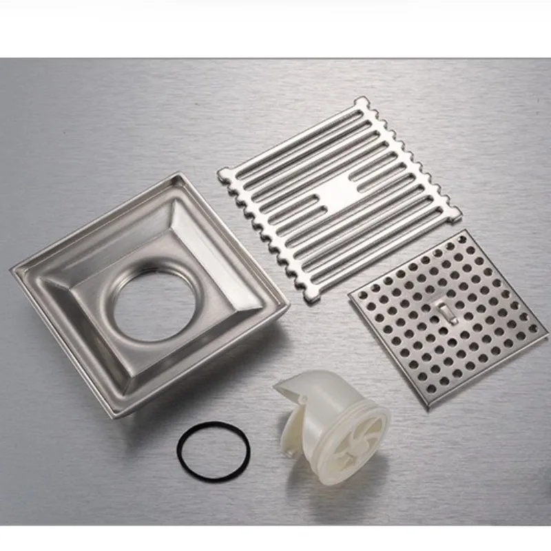 Stainless Steel Floor Drain, Bathroom Dual Use Sewer Anti Backflow Device, Multiple Styles, Thickened Floor Drain
Stainless Steel Floor Drain, Bathroom Dual Use Sewer Anti Backflow Device, Multiple Styles, Thickened Floor Drain