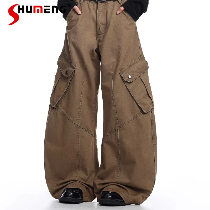 Fashion Curved Tooling Pants Men Women 2026 Four Seasons Wear Loose Design Trousers Solid Color Handsome Wide Leg Comfort Pants
Fashion Curved Tooling Pants Men Women 2026 Four Seasons Wear Loose Design Trousers Solid Color Handsome Wide Leg Comfort Pants