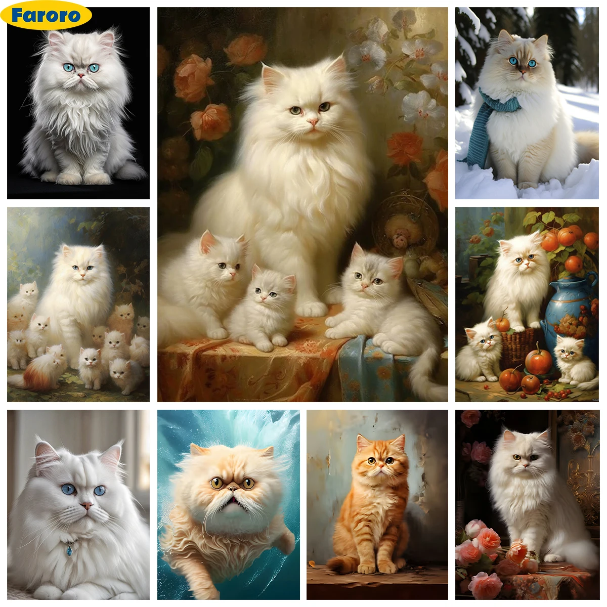 Persian Cat 5D Diamond Painting Cute Cat illustration Diy Diamond Embroidery Cross Stitch Handmade Mosaic Mural Home Wall Decor
Persian Cat 5D Diamond Painting Cute Cat illustration Diy Diamond Embroidery Cross Stitch Handmade Mosaic Mural Home Wall Decor