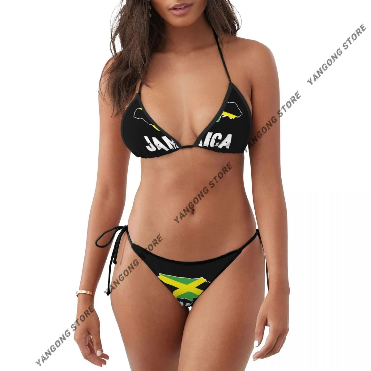 Woman Two Piece Swimsuit Jamaica Map Swimwear Women's Bikini Set Sexy Bikini Low Wasit Bathsuit
Woman Two Piece Swimsuit Jamaica Map Swimwear Women's Bikini Set Sexy Bikini Low Wasit Bathsuit