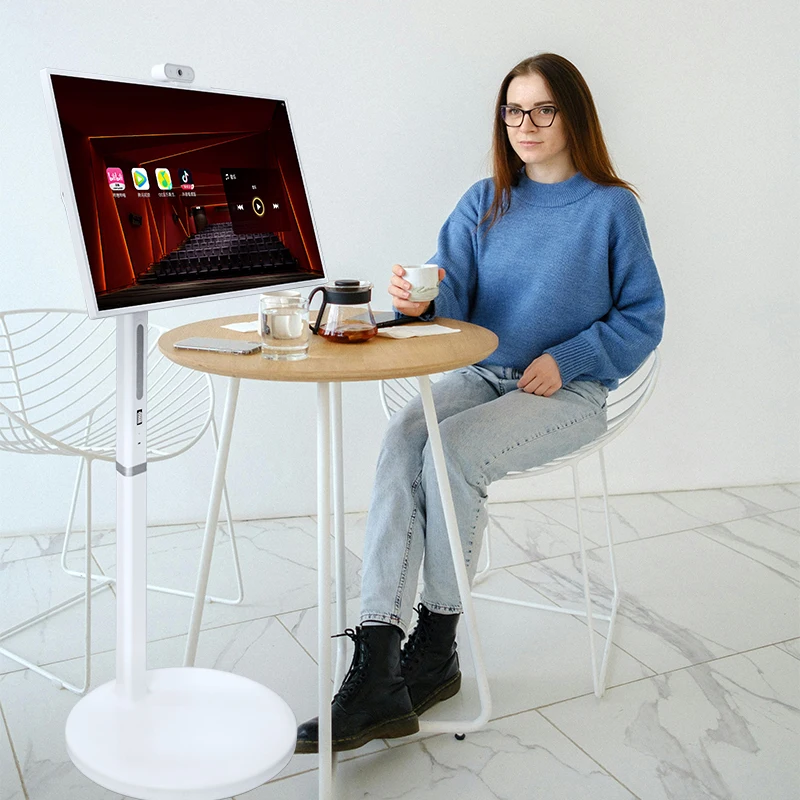 Smart Screen on Wheels 1080P interactive Android operating system supports wireless removable interactive touchscreen school